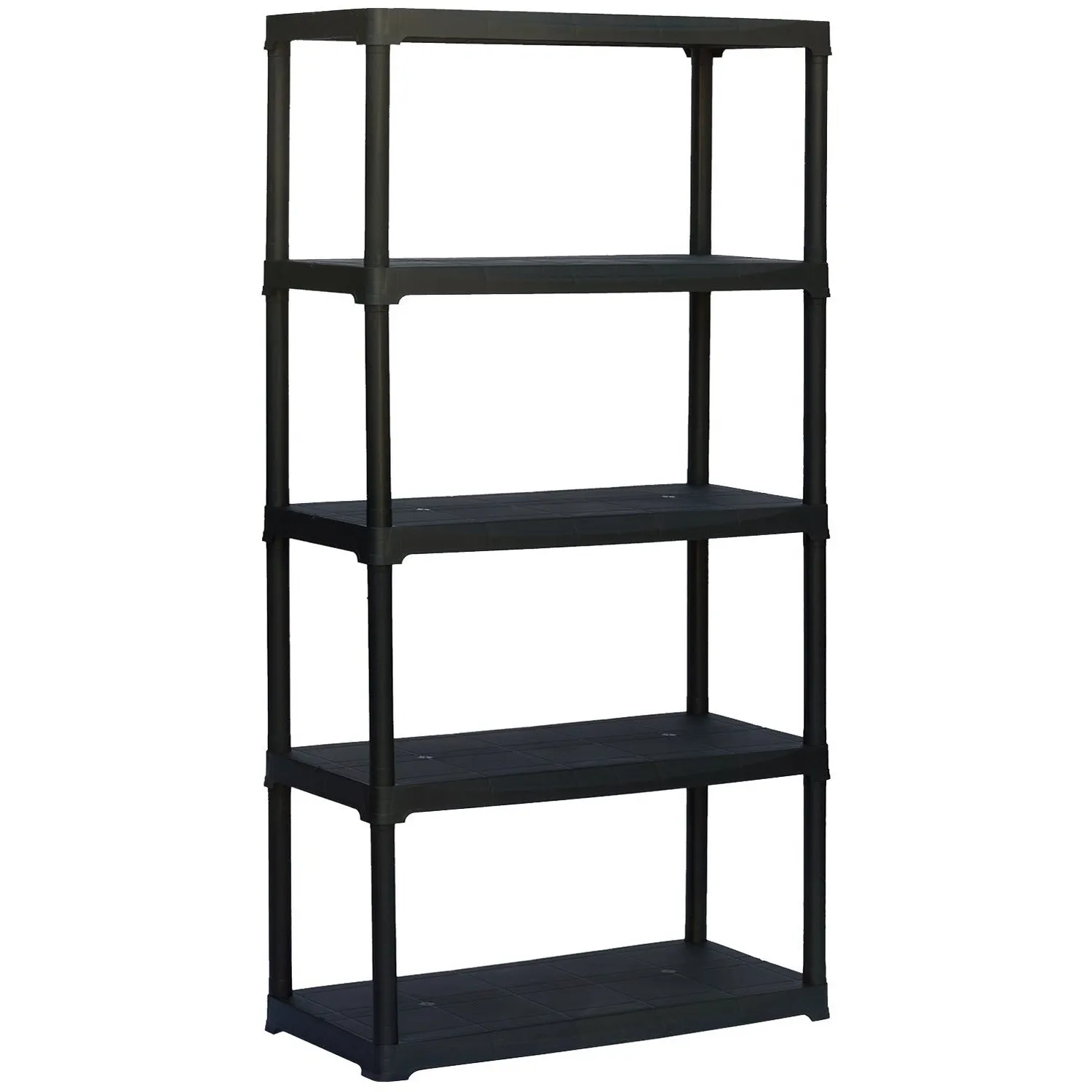 Scaffale a 5 ripiani Nero Linea Tempo