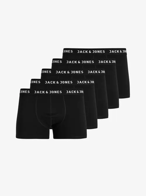 JACHUEY TRUNKS JNR 5 PACK - Boksershorts - black