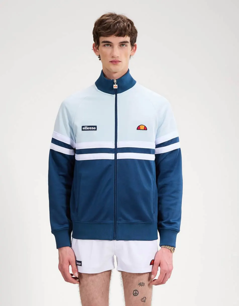 ellesse Rimini track jacket in blue/light blue