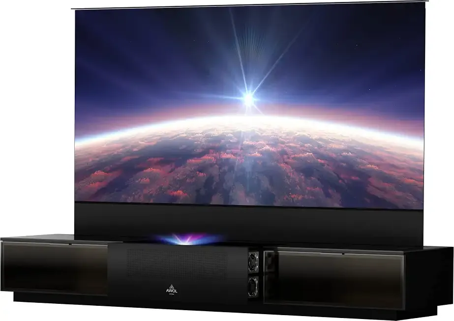 AWOL VISION 120” 4K 3D Vanish TV with Smart Cabinet VTV-120