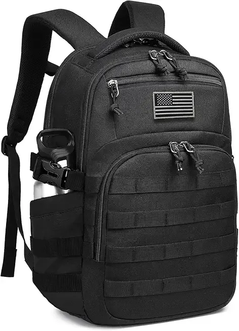 Wotony Military tactical backpack, backpack for men black small tactical assault bag