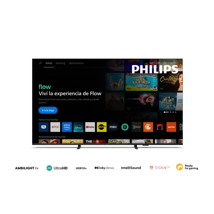 Smart TV 65" Philips 4k 65PUD8100/77 Titan OS