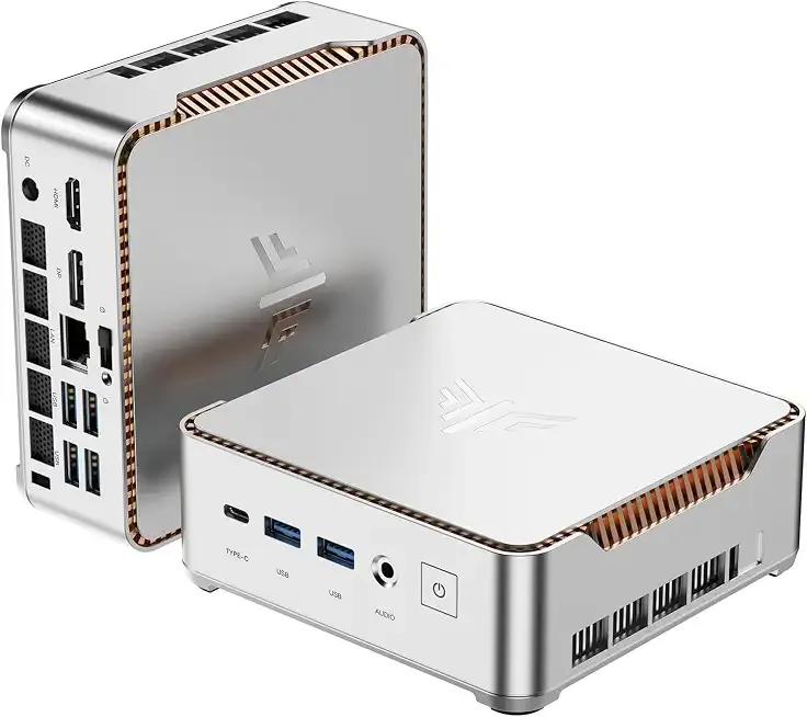 KAMRUI Pinova P2 Mini PC 16GB RAM 512GB SSD, AMD Ryzen 4300U(Beats 10110U/3500U/N95,Up to 3.7GHz,4C/8T)Mini Computers,Triple 4K Display/HDMI+DP+Type-C/WiFi/BT for Home/Business Mini Desktop Computers