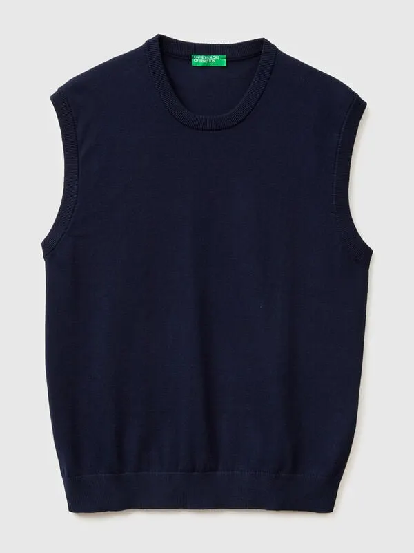 Vest in tricot cotton