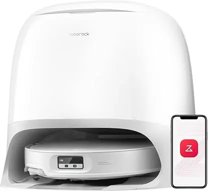 roborock Qrevo CurvX Robot Vacuum and Mop, 22,000Pa Suction, 3.14’’ Ultra Slim, Zero-Tangling Design, Reactive AI Obstacle Recognition, AdaptiLift Chassis, Auto Hot Water Mop Washing & Drying roborock Qrevo CurvX Robot Vacuum and Mop, 22,000Pa…