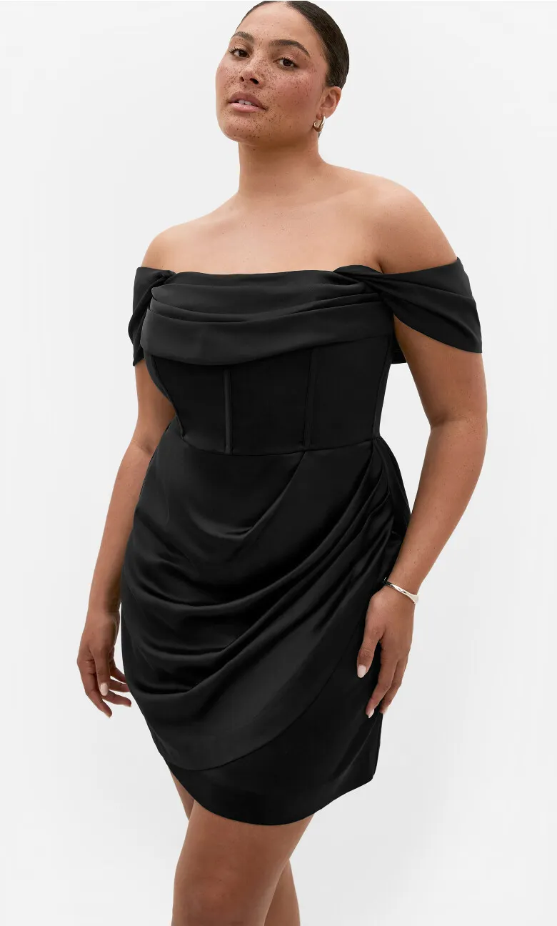 Forbidden Love Mini Dress - black