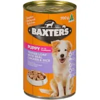 baxters puppy wet dog food chicken & rice Tin 700g