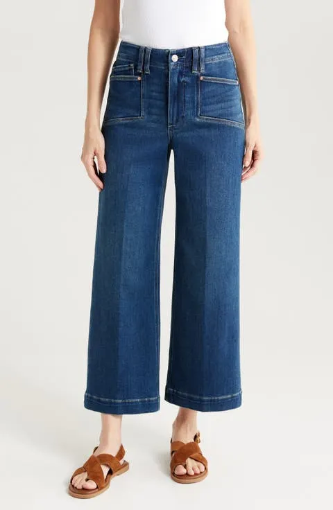 Anessa High Waist Ankle Wide Leg Jeans (Amoroso)