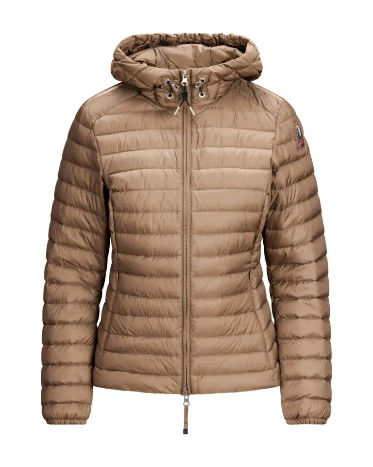 Genie Hooded Down Jacket - Olive Brown