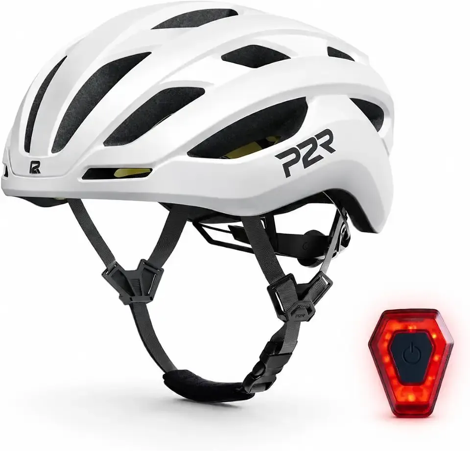 P2R A20 MIPS Bike Helmet for Teens and Adults with Rear LED Light