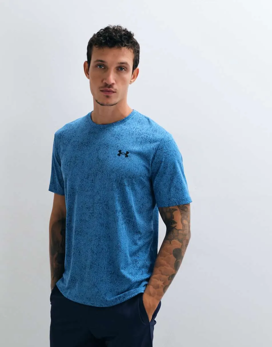 Under Armour Tech Pixelate short sleeve t-shirt in blue