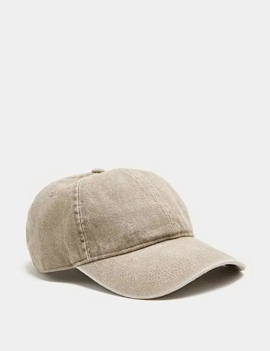 Pure Cotton Washed Baseball Cap