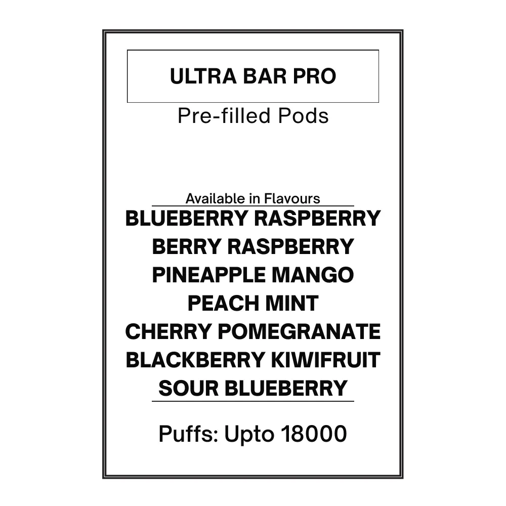 Ultra Bar PRO Pre-filled Pods 28.5mg/mL