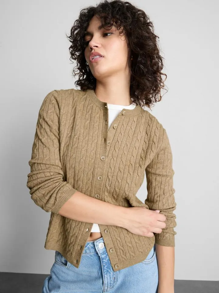 Gilet en maille torsadée