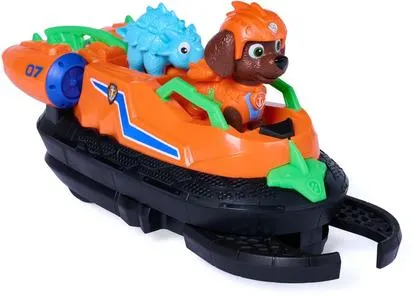LA PAT'PATROUILLE -VEHICULE + FIGURINE ZUMA LE FILM MISSION DINO