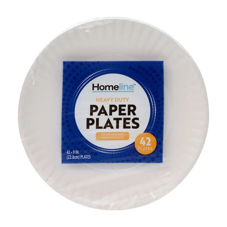 Homeline Heavy-Duty 9-in. Paper Plates, 45 ct.