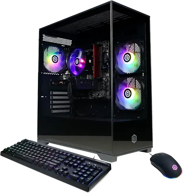 CyberPowerPC Gamer Xtreme VR Gaming PC, Intel Core i5-13400F 2.5GHz, GeForce RTX 5060 8GB, 16GB DDR5, 1TB PCIe 4.0 SSD, WiFi Ready & Windows 11 Home (GXiVR8060A40)