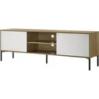 Burke 70" 2-Door TV Stand - White Oak