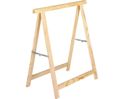 Koza skládací borovice 74 x 73,5 x 37 cm přírodní, nosnost 200 kg