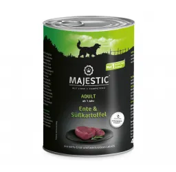 MAJESTIC mit Ente, Süßkartoffel für Hunde 6 x 400 g