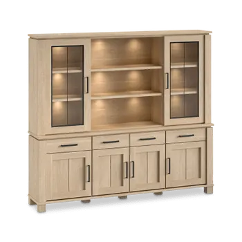 Dressoir met Opzetkast BELMONTE Brushed Sand Oak B233