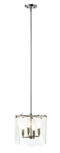 Patriot Lighting® Gladi Black Chrome 4-Light Chandelier