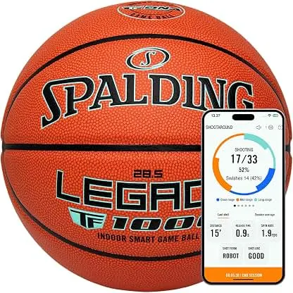 Spalding Legacy TF1000 Smart Basketball with App – Premiu…