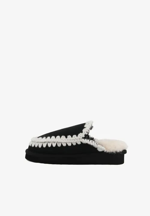 ESKIMO STITCHING BKWHI - Mules - nero