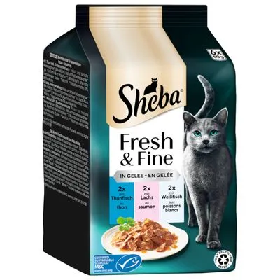 Sachets fraîcheur Sheba Fresh & Fine 6 x 50 g pour chat