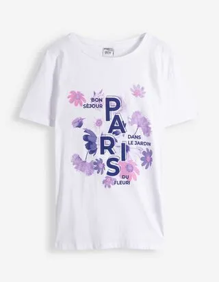 T-shirt - Stampa frontale - bianco