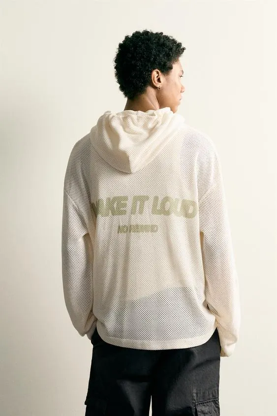 OPEN-KNIT RELAXED FIT OVERSHIRT