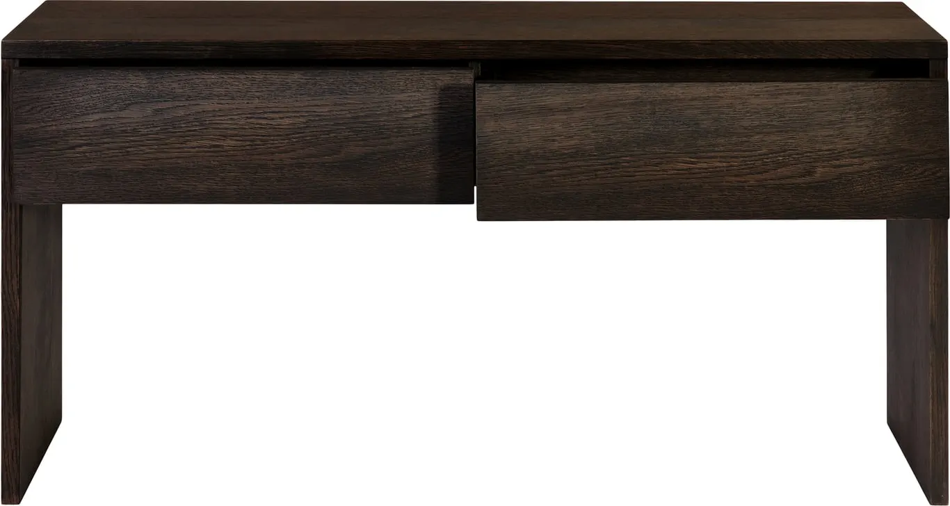 Nobel konsollbord 140 x 30, H 70 cm, med to skuffer, smoked olje