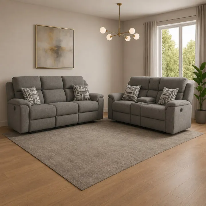 Connery Sofa and Loveseat by Best Home - Gray