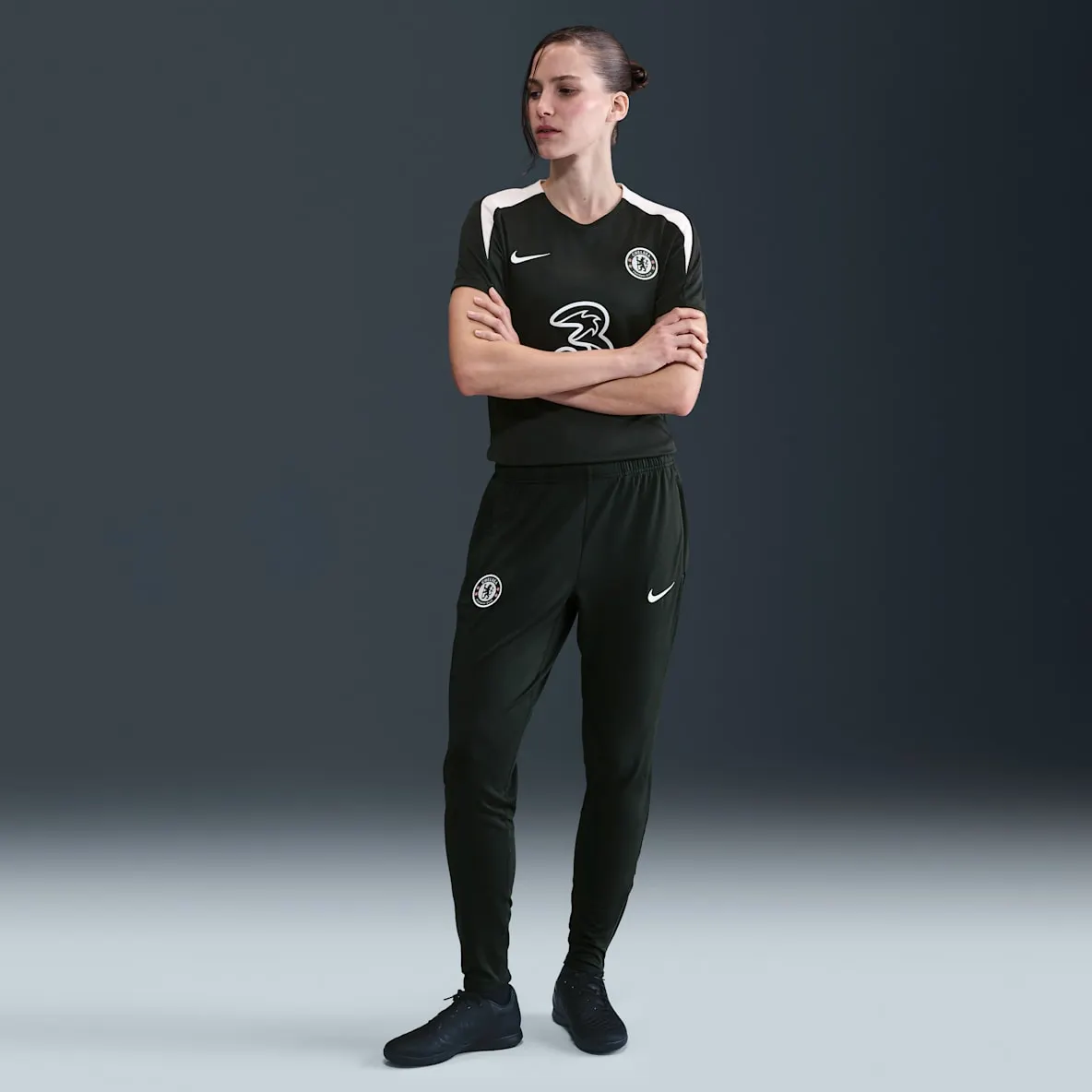 Nike Dri-FIT strikket fotballbukse til dame