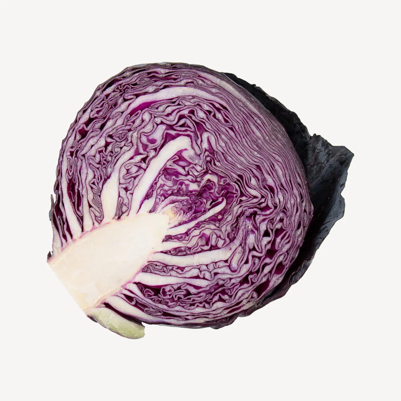 cabbages red half