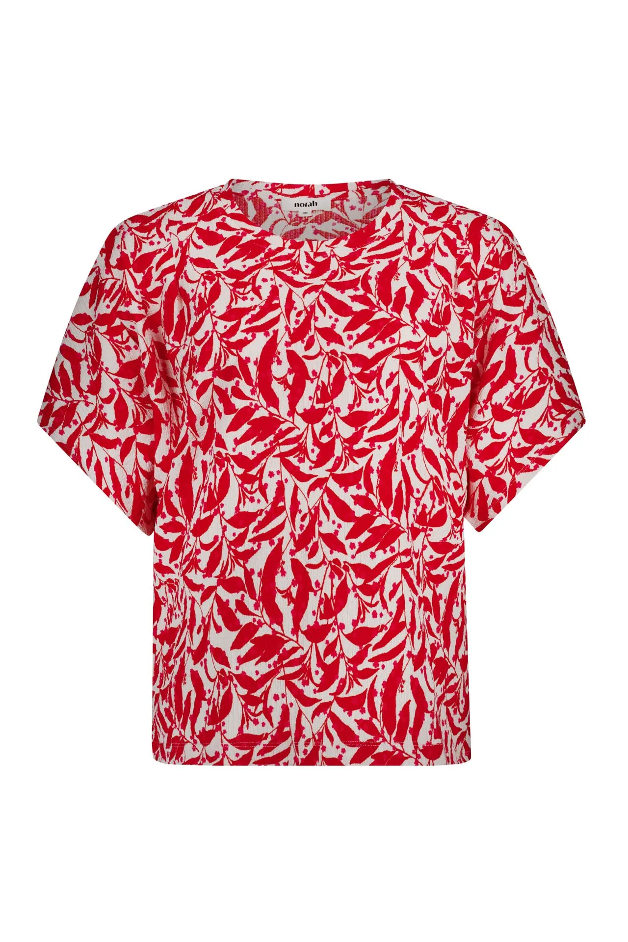 Rood shirt met grafische print