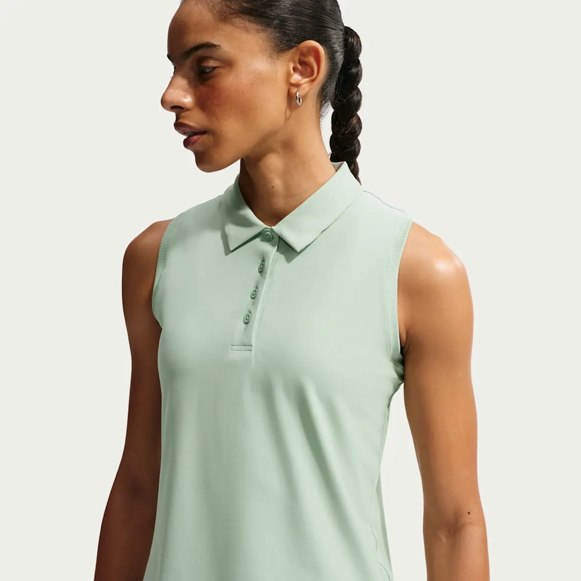 Dri-FIT ermeløs poloskjorte til dame