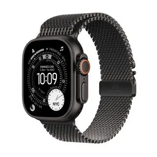 Apple Watch Ultra 3 (GPS + Cellular) 49mm Case with 5G and Satellite Communications, Milanese Loop