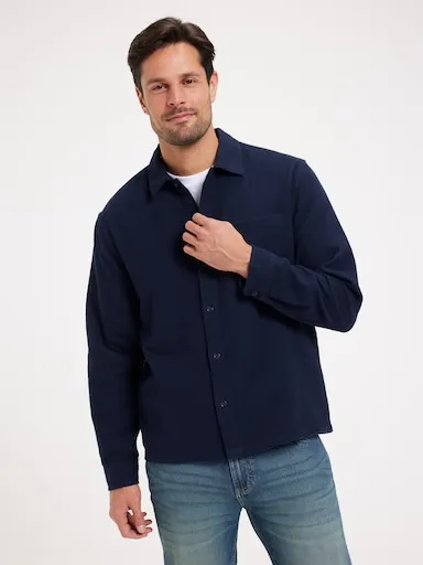 Just Jeans Long Sleeve Textured Shirt