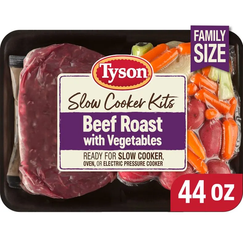 Tyson USDA Choice Beef Roast Kit with Vegetables