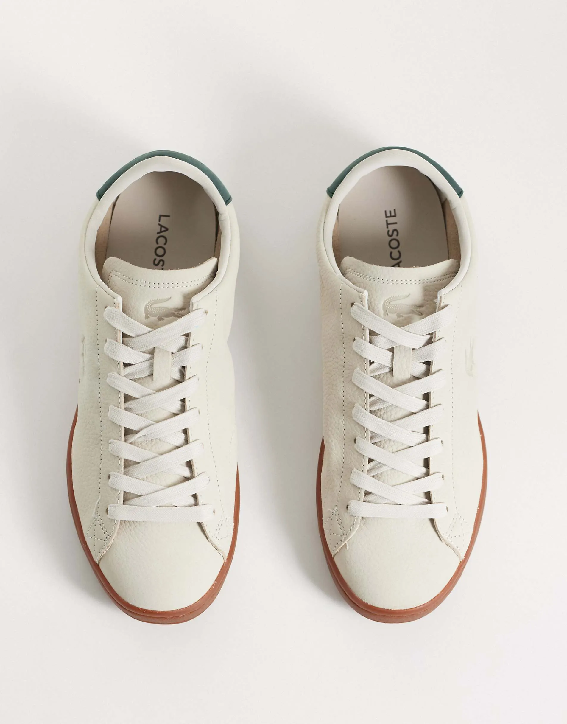 Lacoste carnaby set gumsole trainer in white