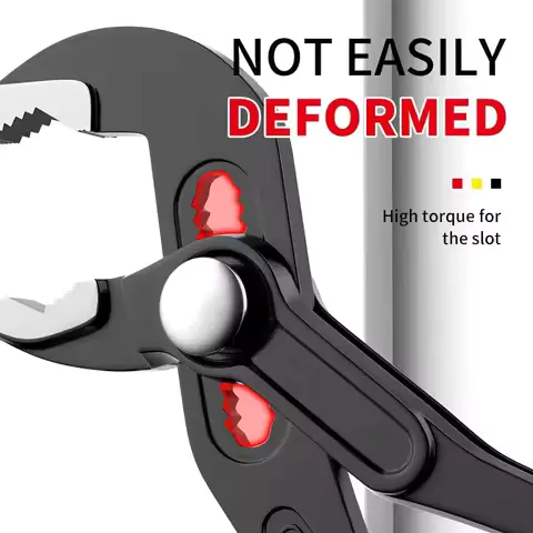 Water Pump Pliers Quick-Release Plumbing Pliers Pipe Wrench Adjustable Water Pipe Clamp Pliers Household Hand Tools Multi-functi