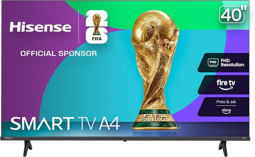 Hisense 40-Inch Class A4 Series FHD 1080p Smart Fire TV (40A4NF, 2025 Model) - DTS Virtual: X, Slim Bezel Design, Alexa Built in