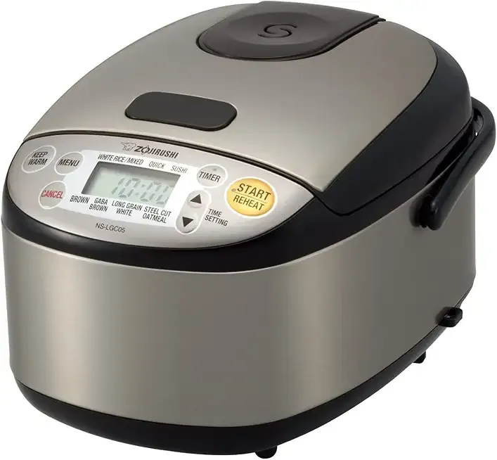 Zojirushi Micom 3-Cup Compact Size, Multiple Settings, Stainless Steel Made, Built-In Retractable Power Cord and Easy to Transport Rice Cooker and Warmer | Multiple settings, retractable power cord, easy transport