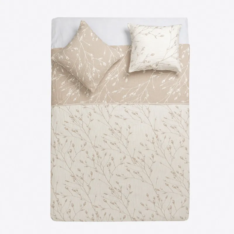 Conjunto colcha piqué y fundas de cojín - Malia