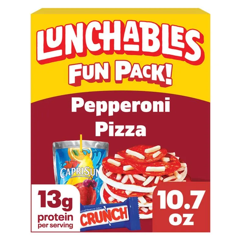 Lunchables Pepperoni Pizza with Capri Sun Fruit Punch & Crunch Bar