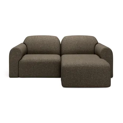 2-zitsbank Bulky met hocker cedar