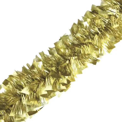 Enchanted Forest® 12' Gold Embossed Tinsel Christmas Garland