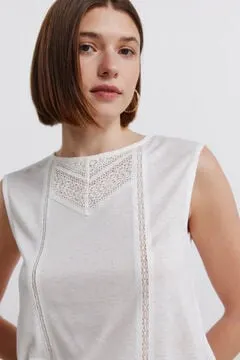 Camiseta sin mangas crochet