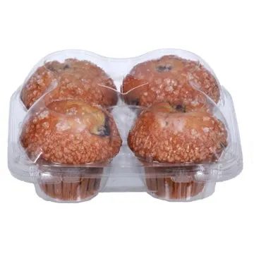H-E-B Bakery Blueberry Muffins, 4 ct